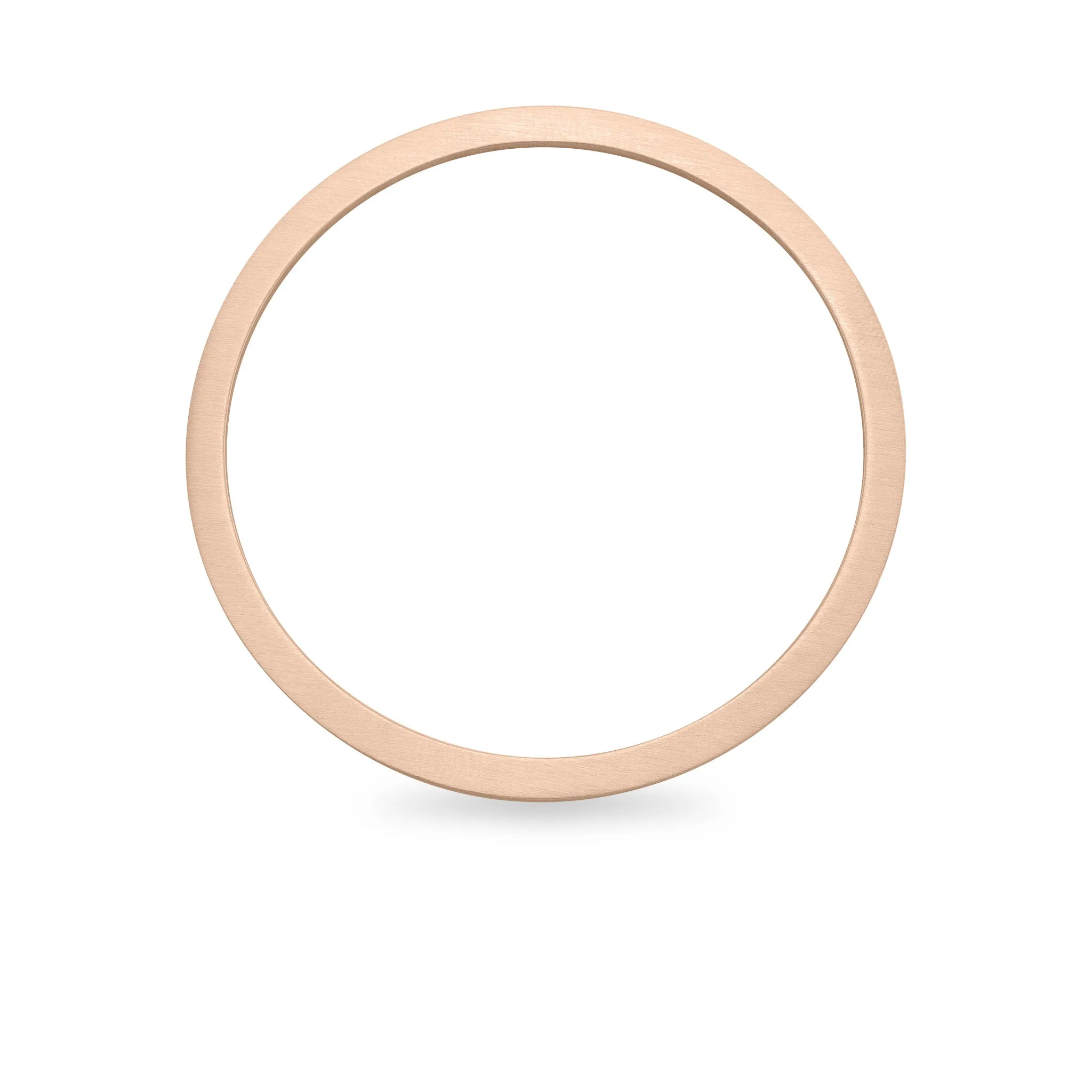 10 Pack - 65mm Stainless Steel 18K Rose Gold PVD Coated Blank Bangle Bracelet / SBB0079