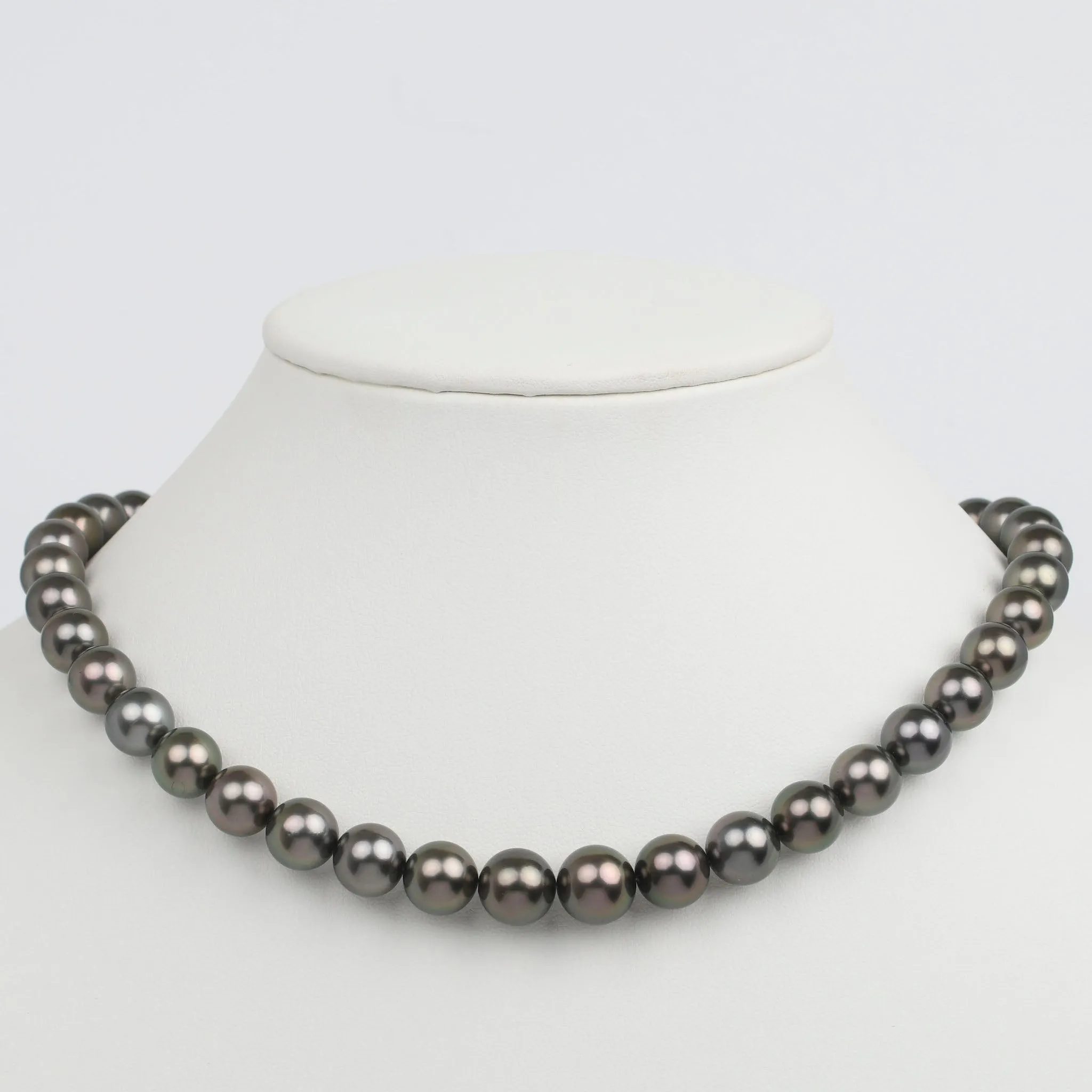 10.0-11.8 mm AAA Tahitian Round Pearl Necklace