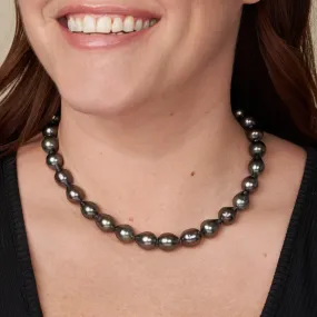 10.9-11.8 mm AA /AAA Tahitian Drop Pearl Necklace