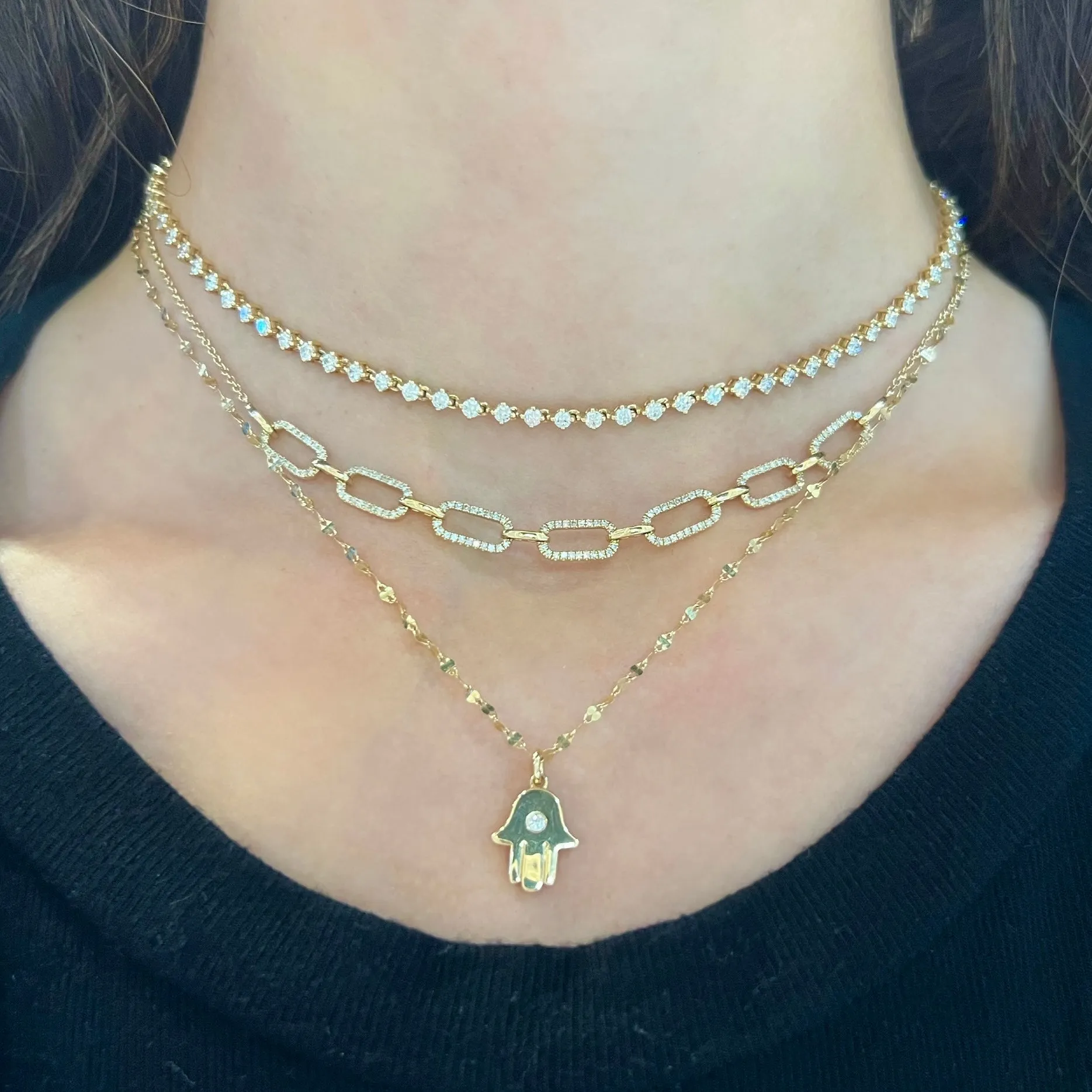 14K GOLD DIAMOND ANDI CHOKER