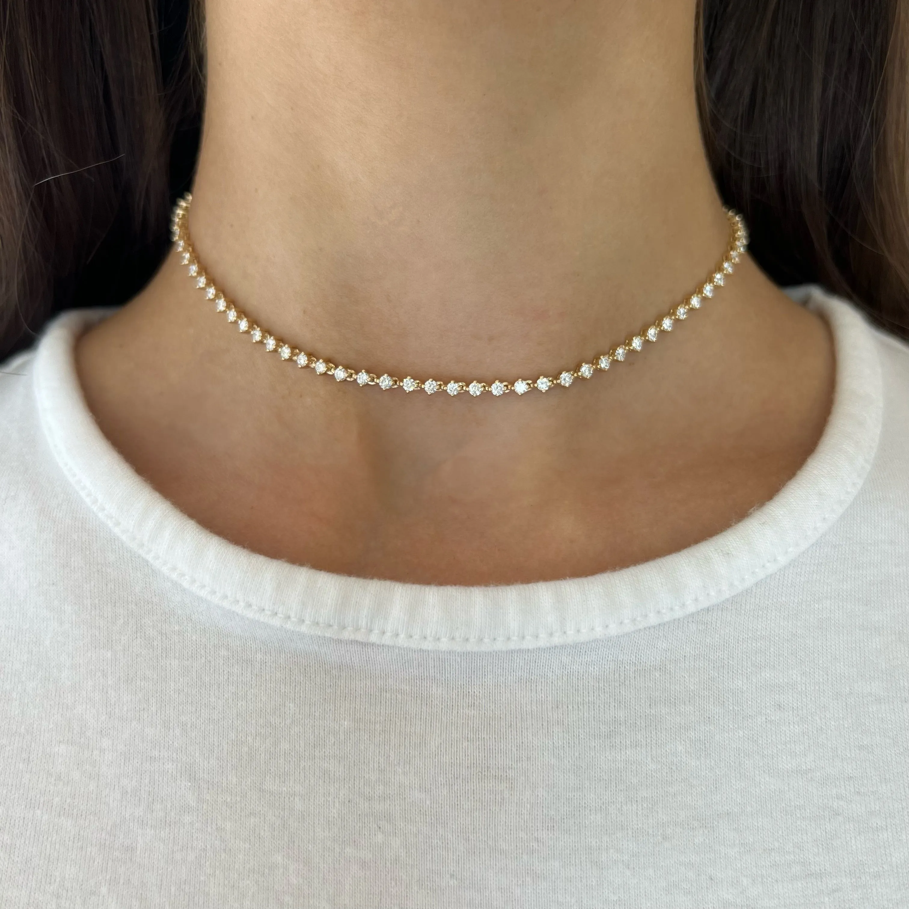 14K GOLD DIAMOND ANDI CHOKER