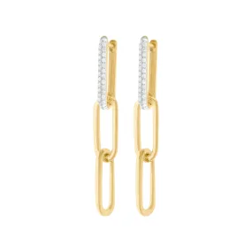 14K GOLD DIAMOND BRENNA EARRINGS