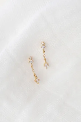 18K Layton Drop Chain Earrings