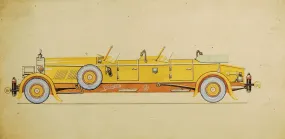 1920 Lexington Motors Concept Art Painting