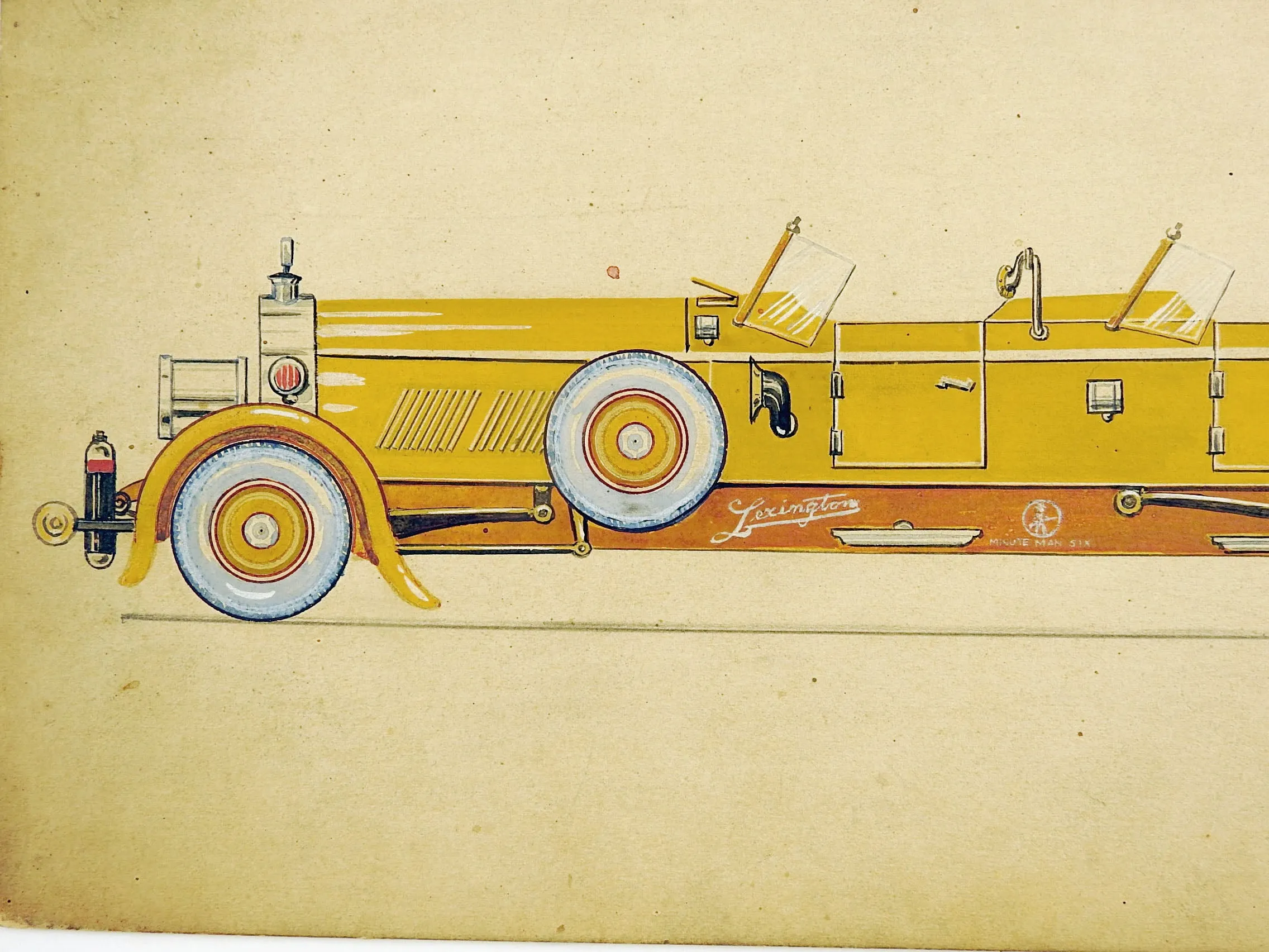 1920 Lexington Motors Concept Art Painting