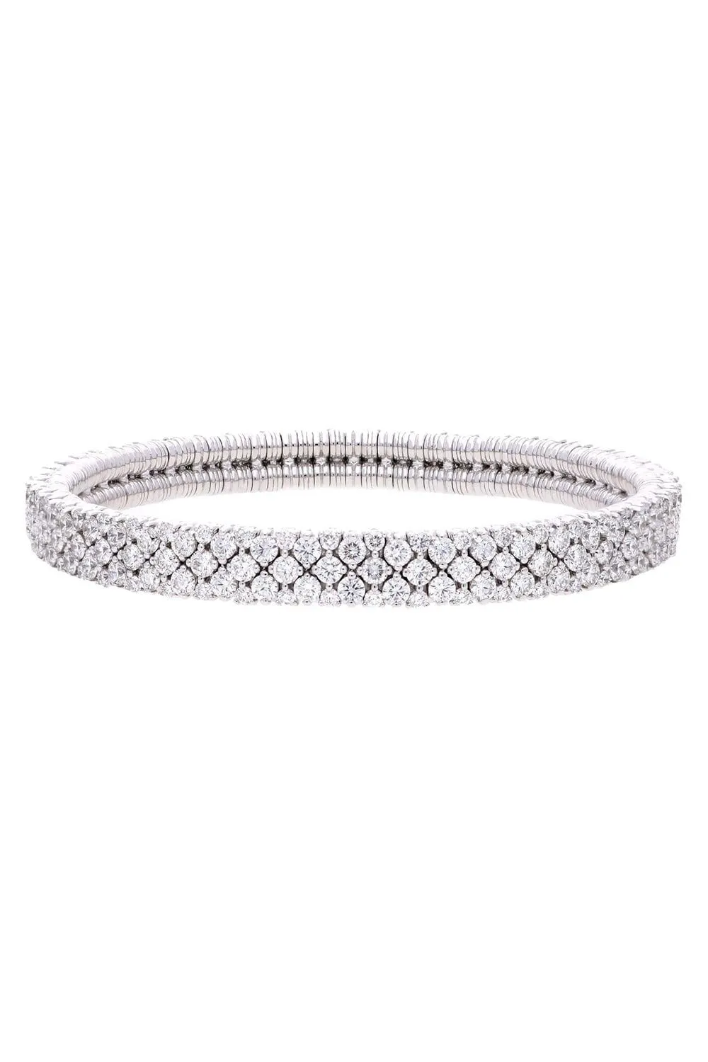 2 Row Diamond Stretch Bracelet