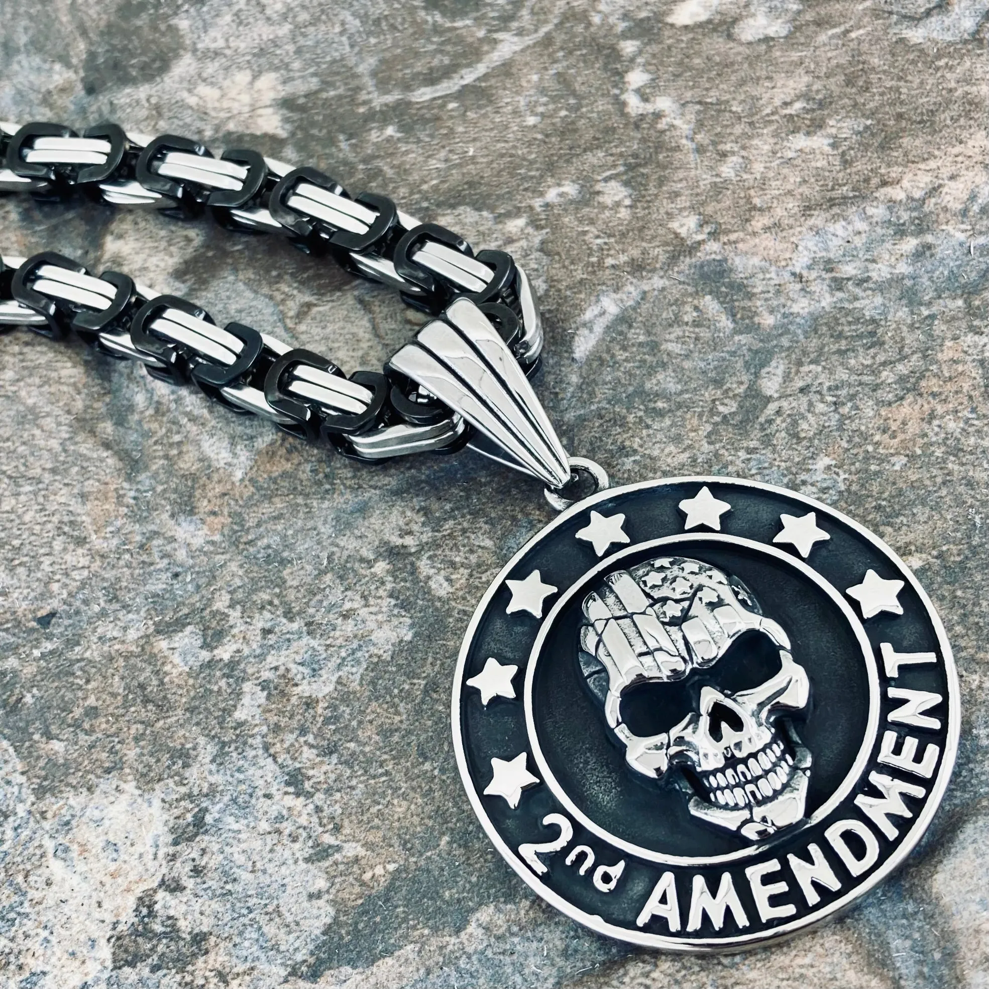 2nd Amendment Pendant - Necklace (442)