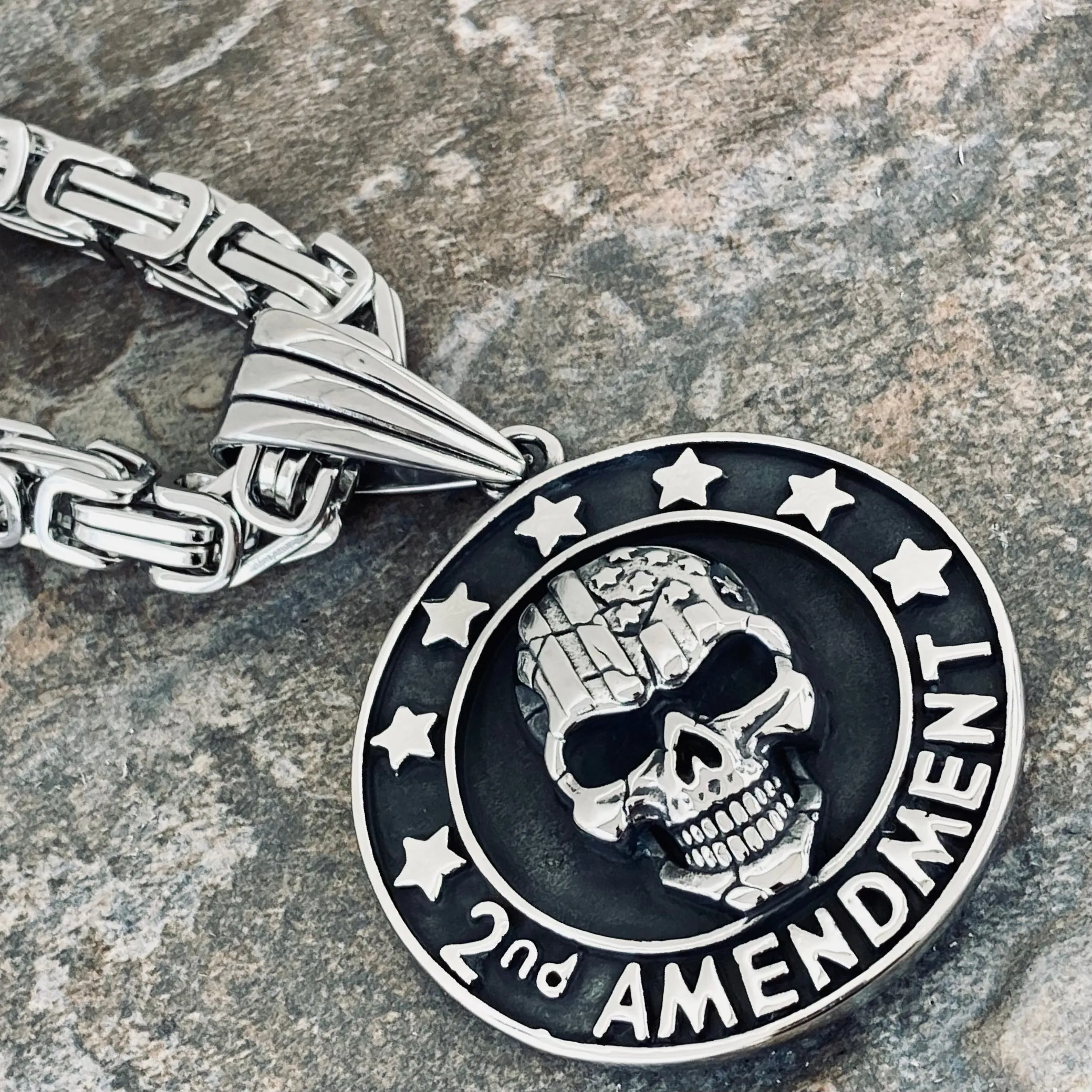 2nd Amendment Pendant - Necklace (442)