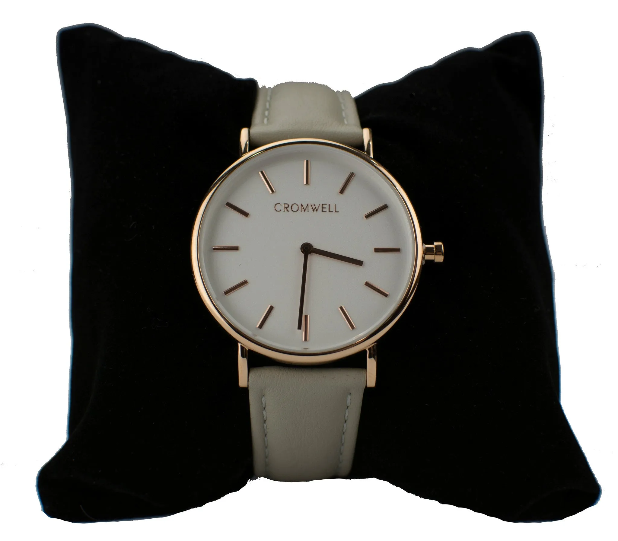 36mm "Newport" - Rose Gold Case with White Face