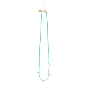 5 Drop Kisongo Necklace - TURQUOISE