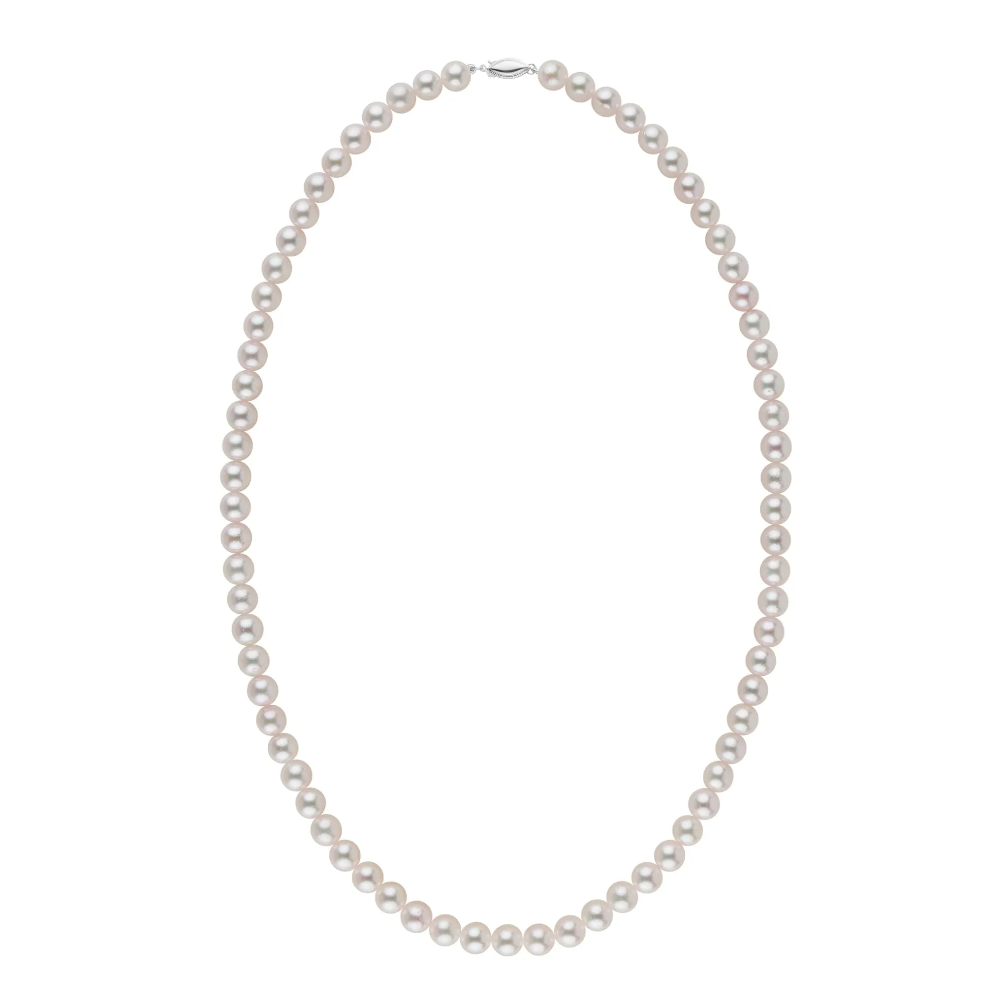 5.5-6.0 mm 18 Inch AAA White Akoya Pearl Necklace