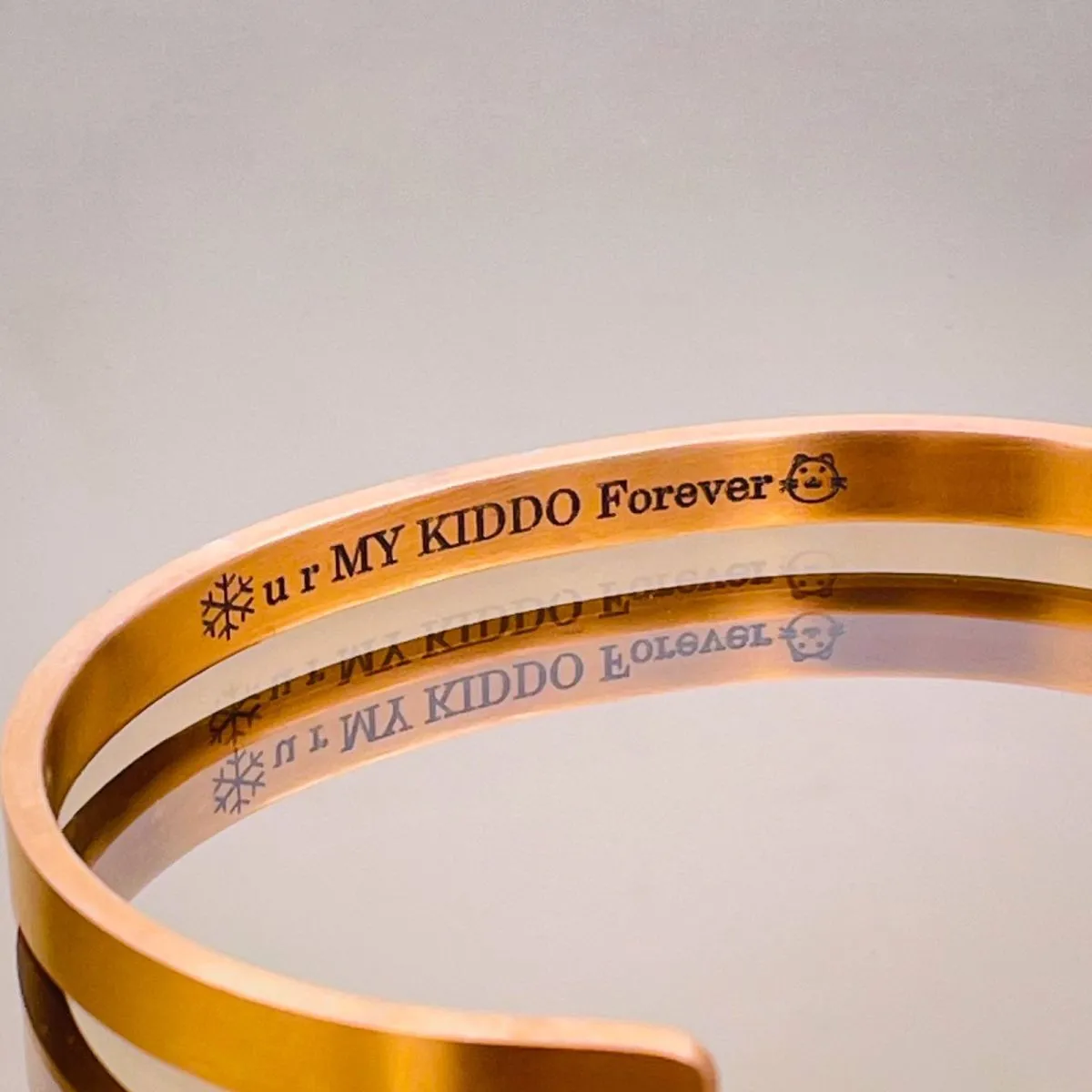 5mm Matte Finish 316 Surgical Stainless Steel Customized Personalised Laser Engraved Free Size Cuff Kada Bangle Bracelet Unisex