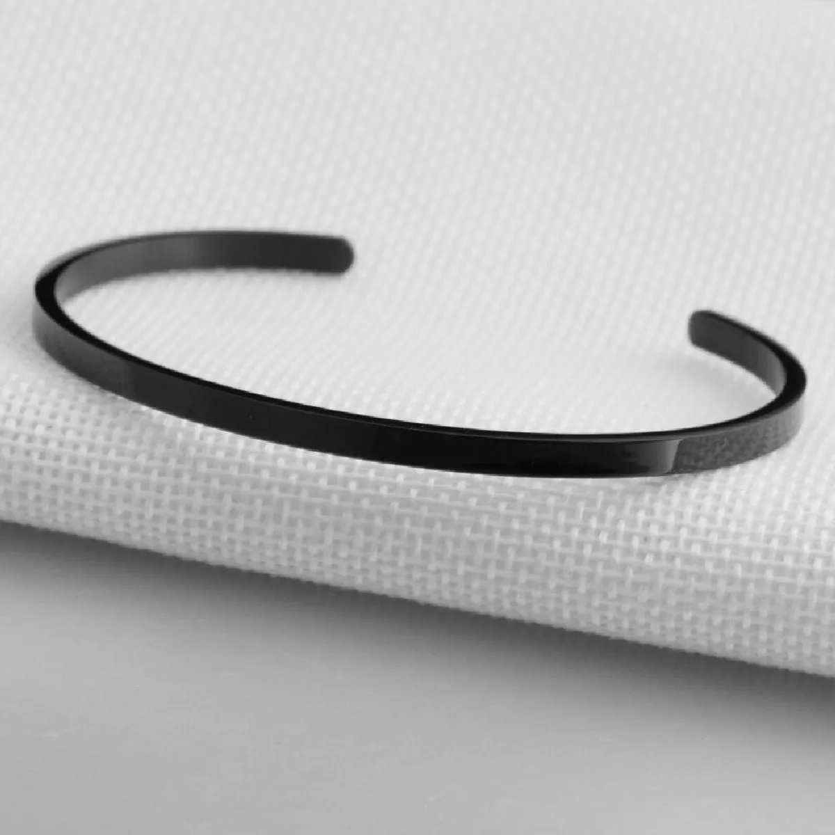 5mm Matte Finish 316 Surgical Stainless Steel Customized Personalised Laser Engraved Free Size Cuff Kada Bangle Bracelet Unisex