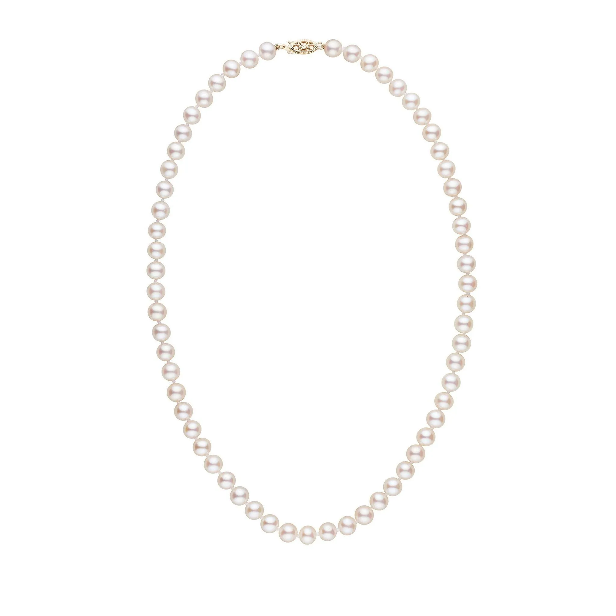 6.5-7.0 mm 18 Inch AAA White Freshwater Pearl Necklace