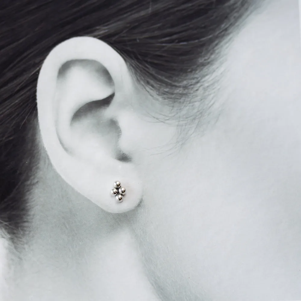 7x5mm Rhombus Stud Earrings