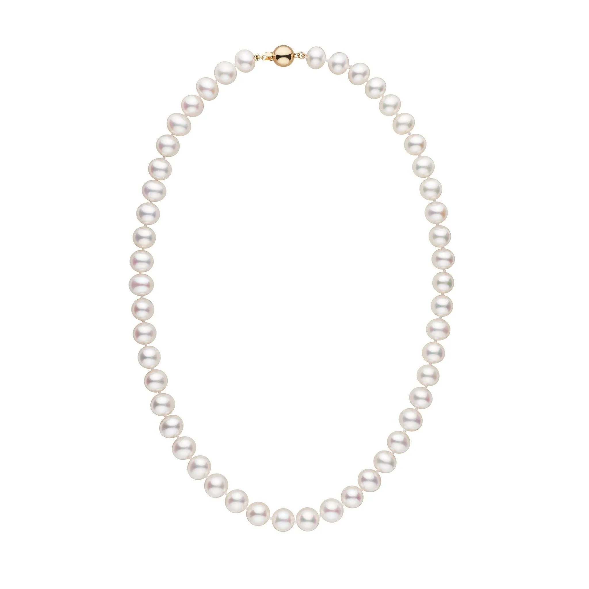 8.5-9.0 mm 18 Inch AA  White Freshwater Pearl Necklace