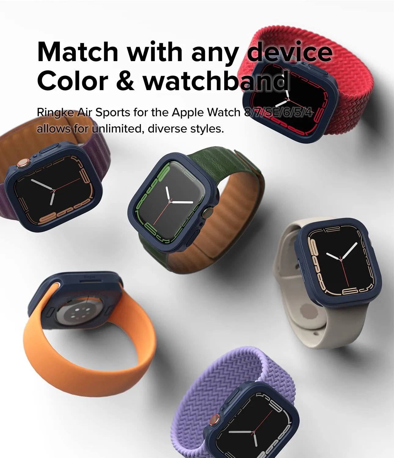 Air Sports Case Compatible with Apple Watch 8 / 7 45mm - Navy