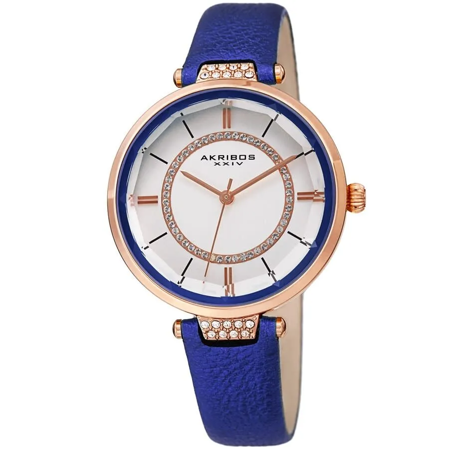 Akribos Xxiv Quartz White Dial Ladies Watch AK1116BU