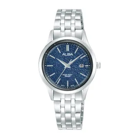 Alba Quartz 29mm Blue Patterned Dial Ladies Watch| AH7BS1