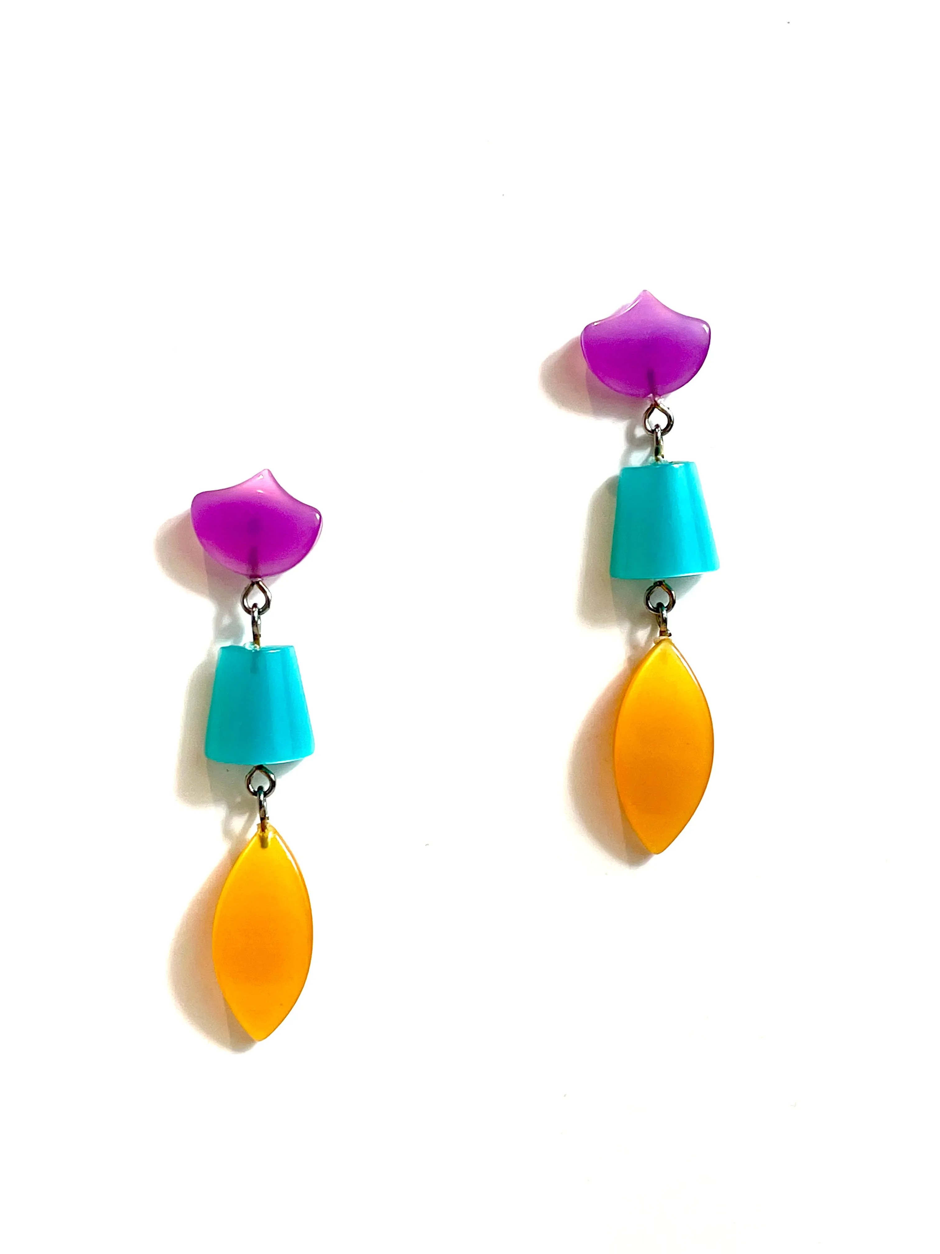 Alice Citrus Moonglow Statement Earrings *