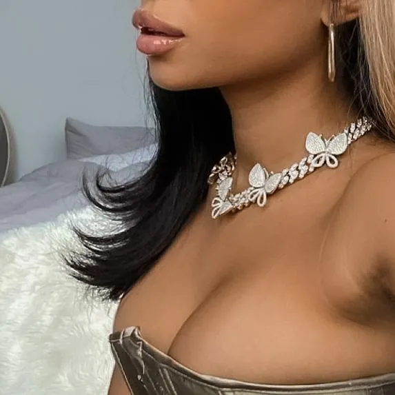 Allure CZ Cuban Link Choker Necklace