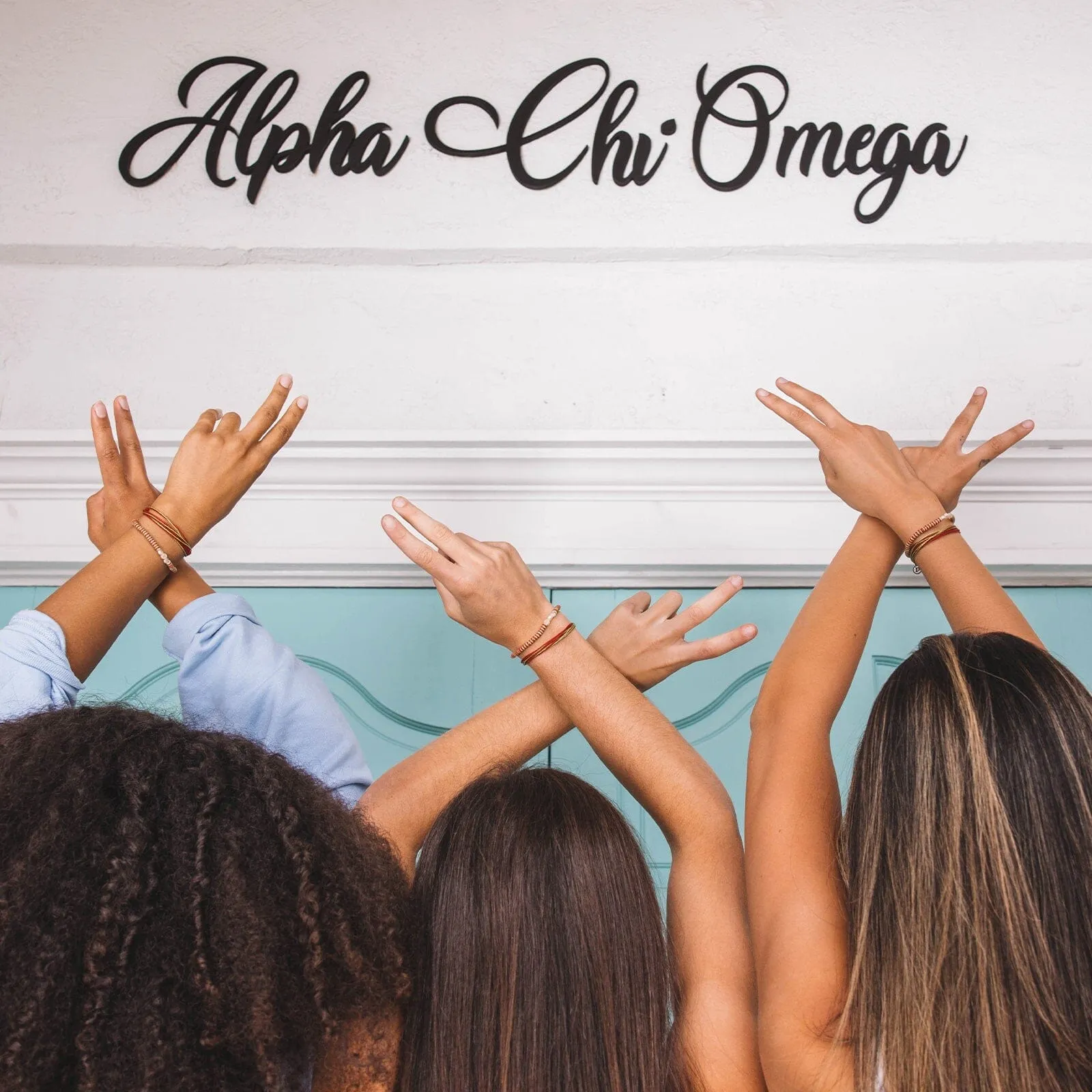 Alpha Chi Omega Stretch Bracelet