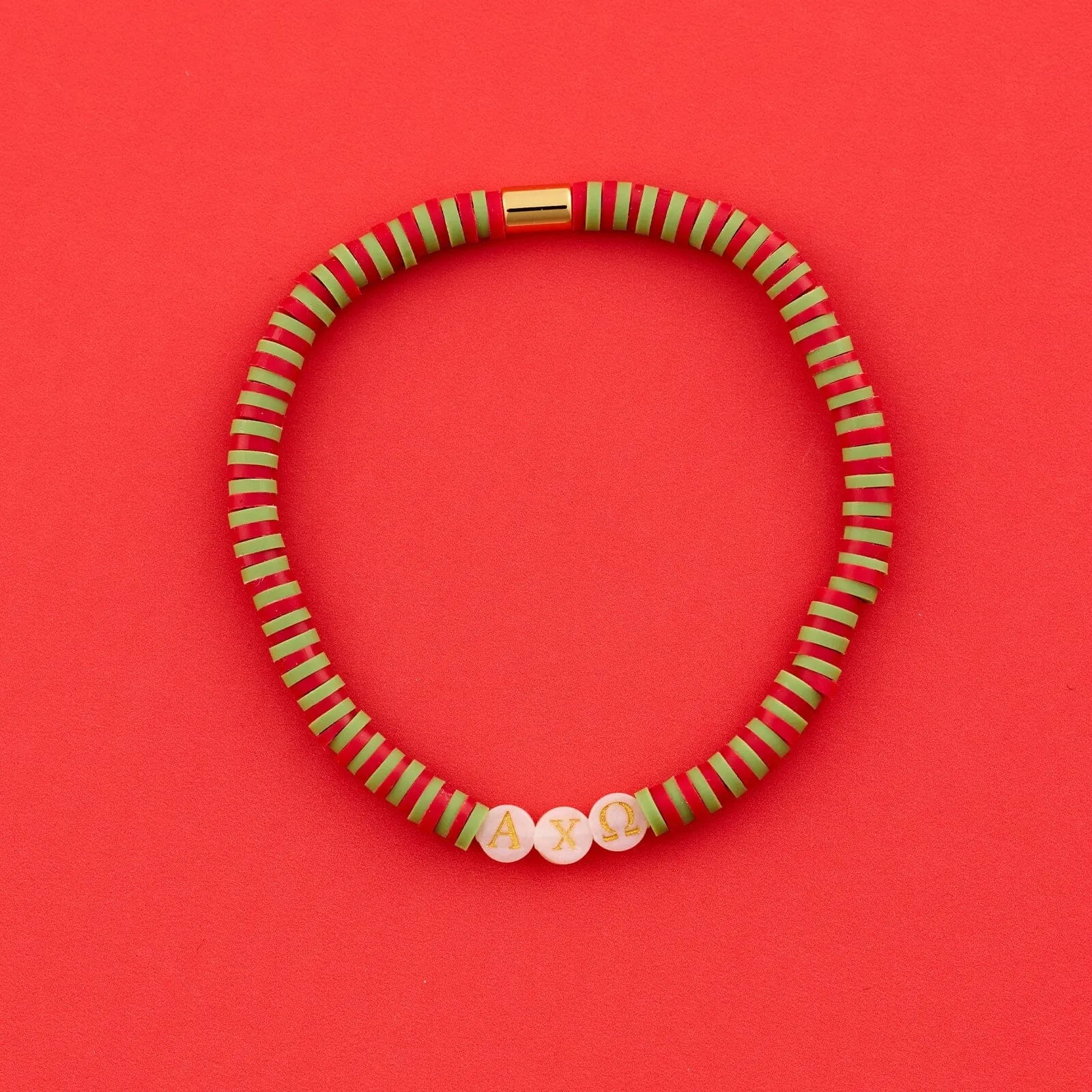 Alpha Chi Omega Stretch Bracelet