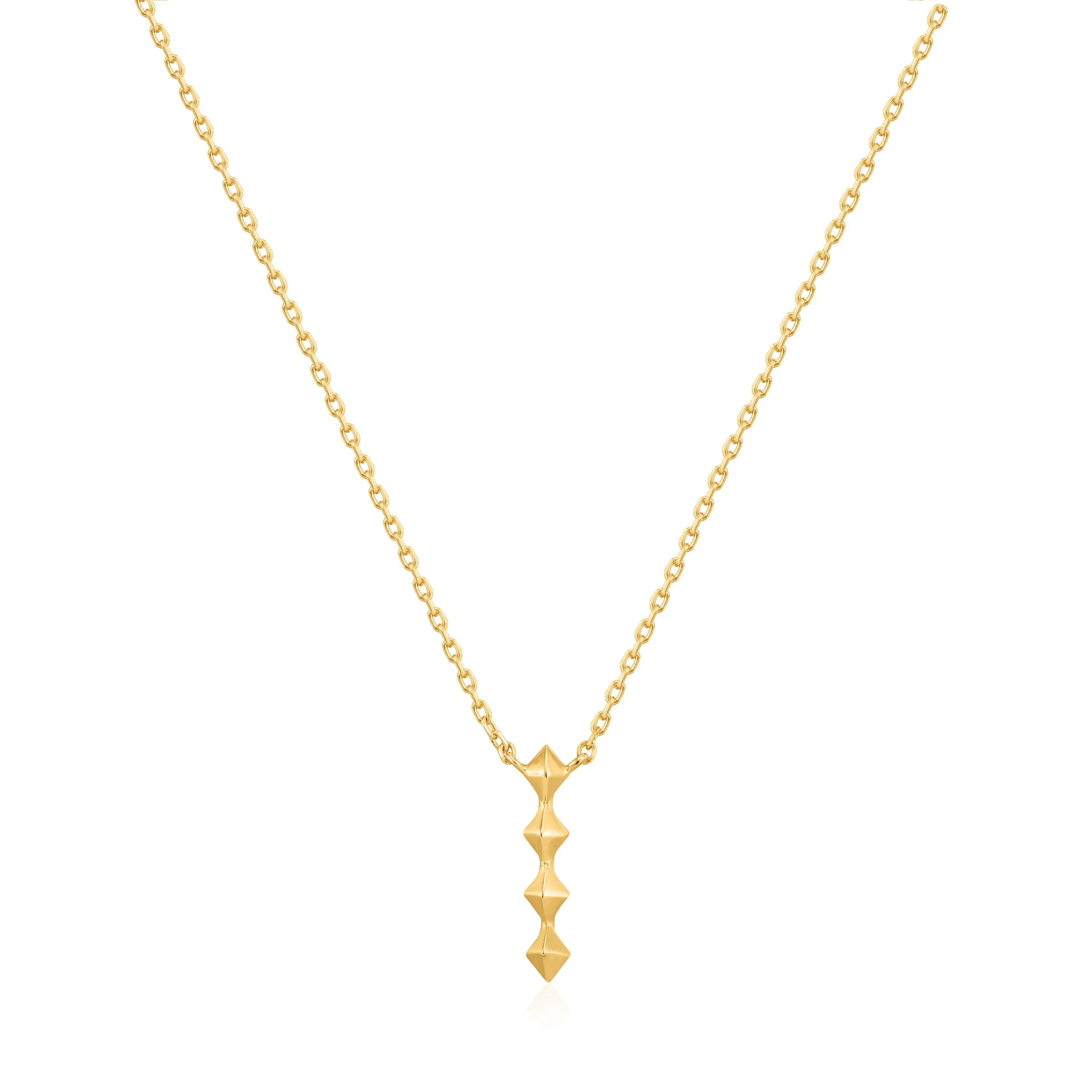 Ania Haie Gold Spike Drop Necklace