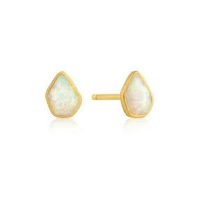 Ania Haie Opal Colour Stud Earrings - Gold