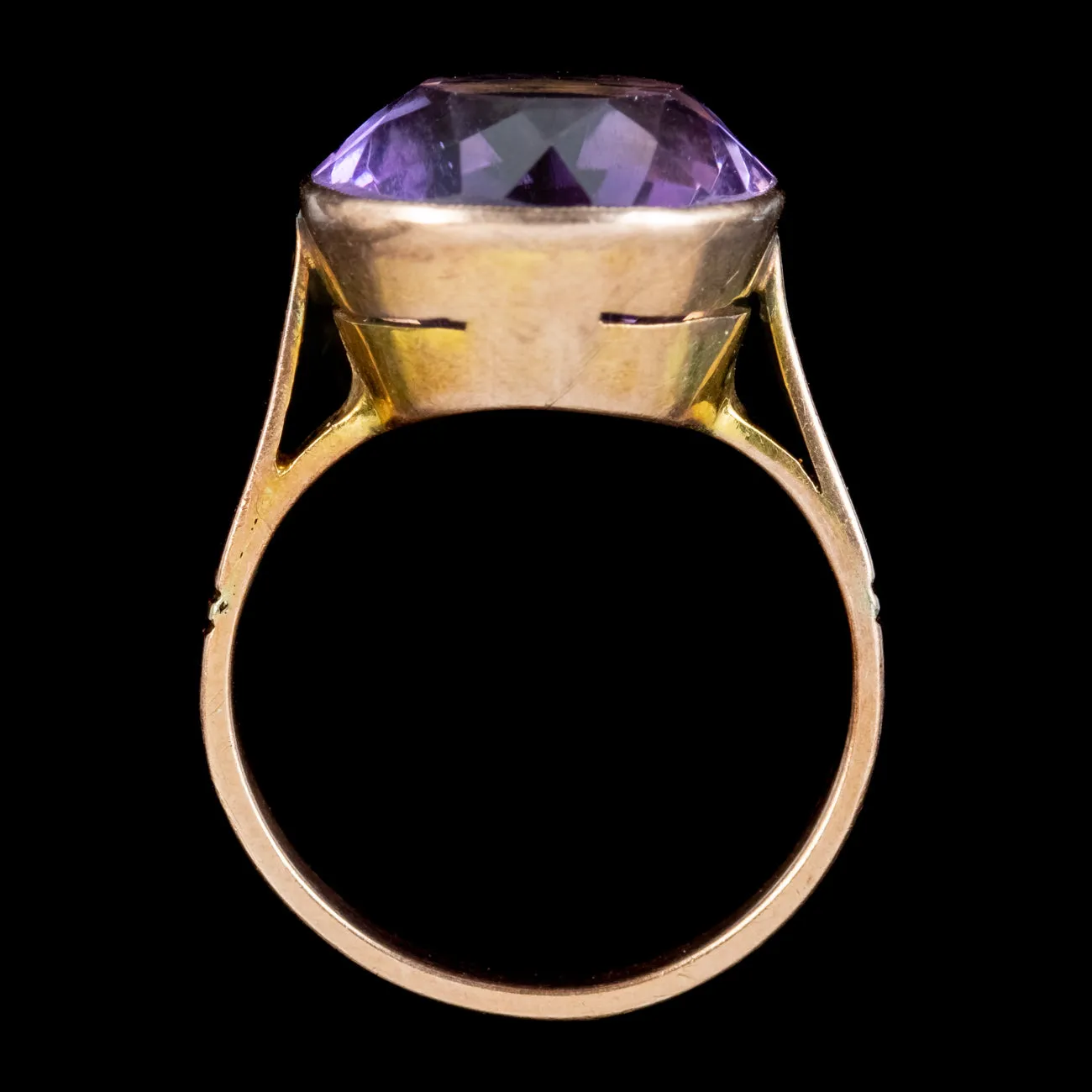 Antique Edwardian Amethyst Ring 6ct Amethyst