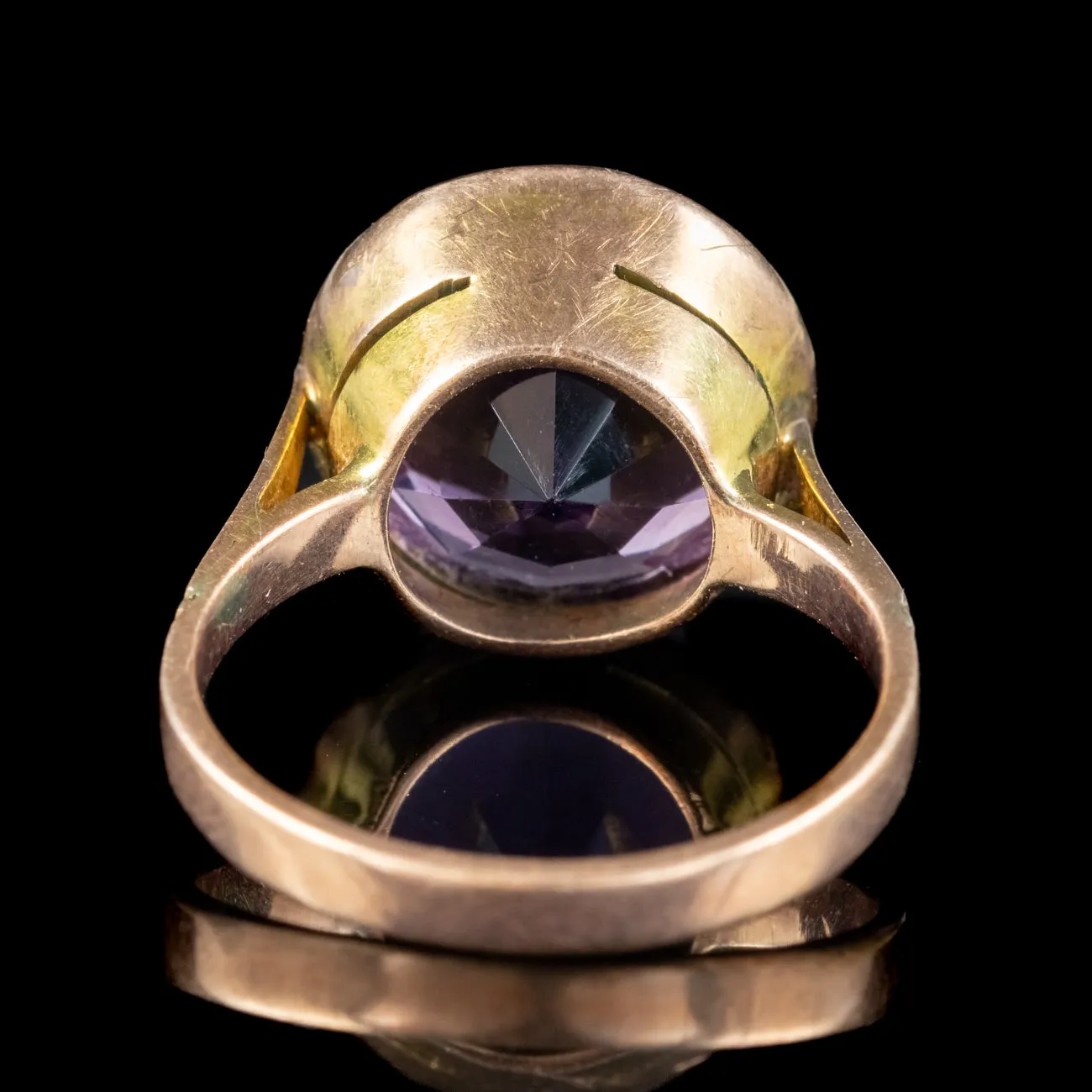 Antique Edwardian Amethyst Ring 6ct Amethyst