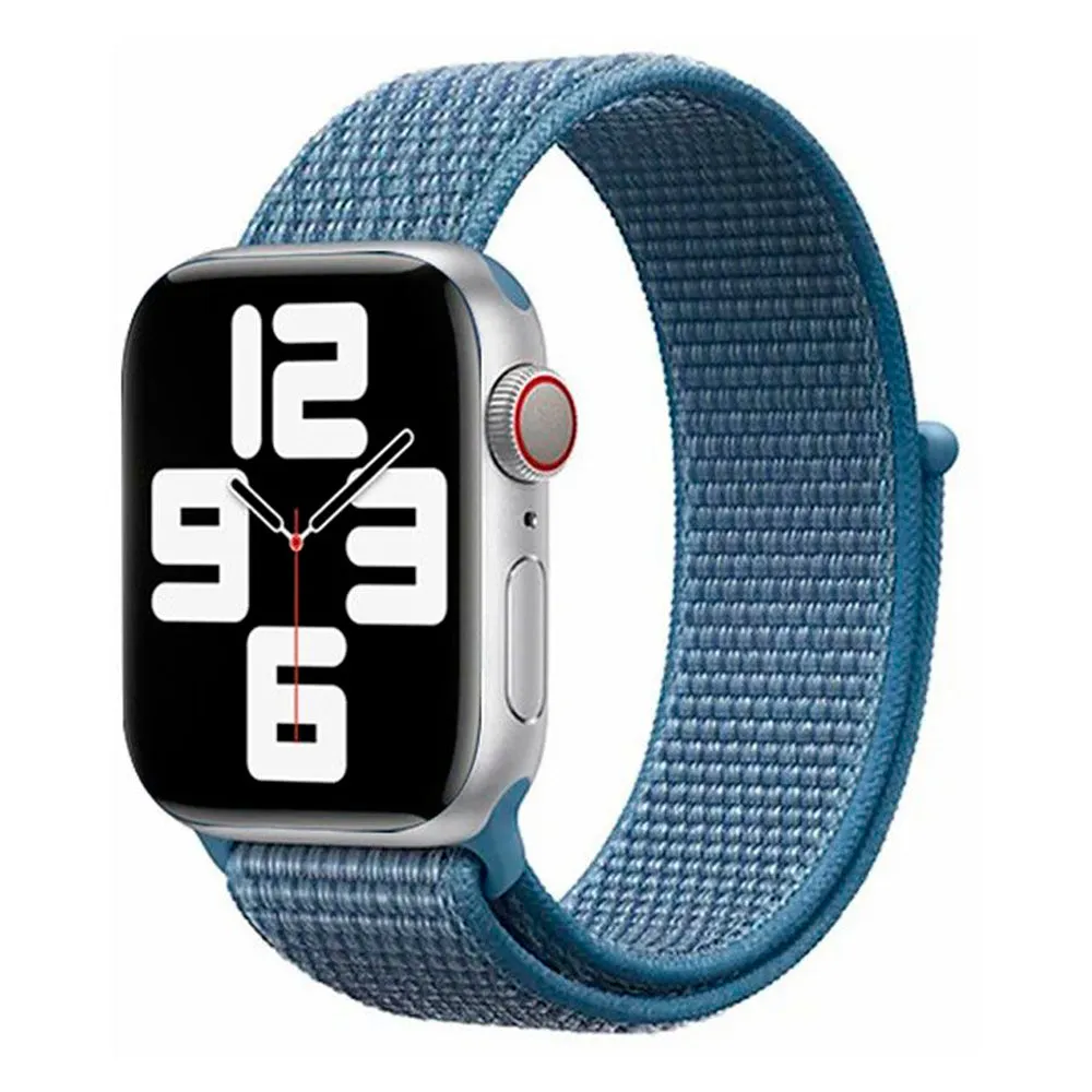 Apple Watch (38/40/SE/41MM) Lippa Nylon Rem - Blå