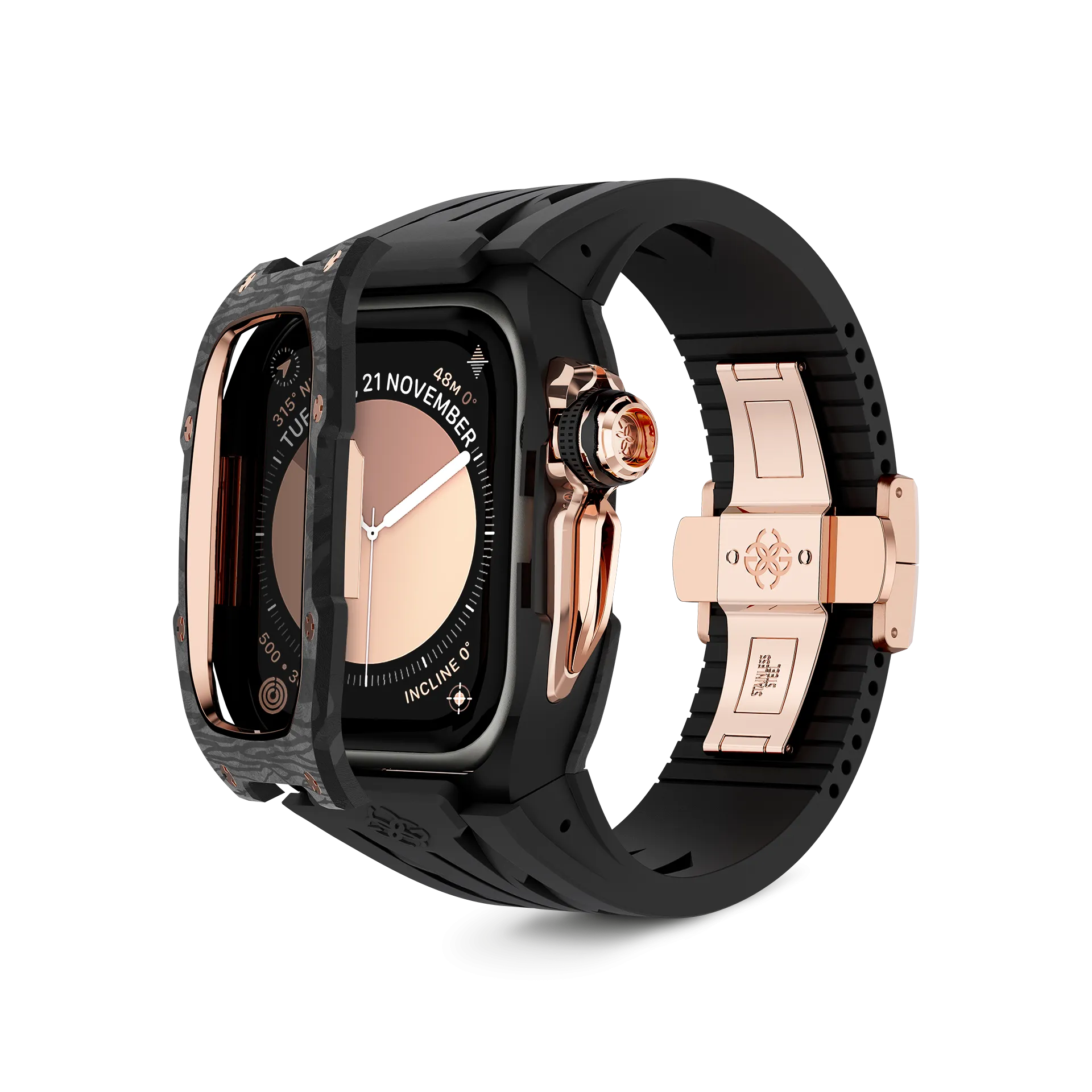 Apple Watch Case / RSCIII46 - Rose Gold Carbon