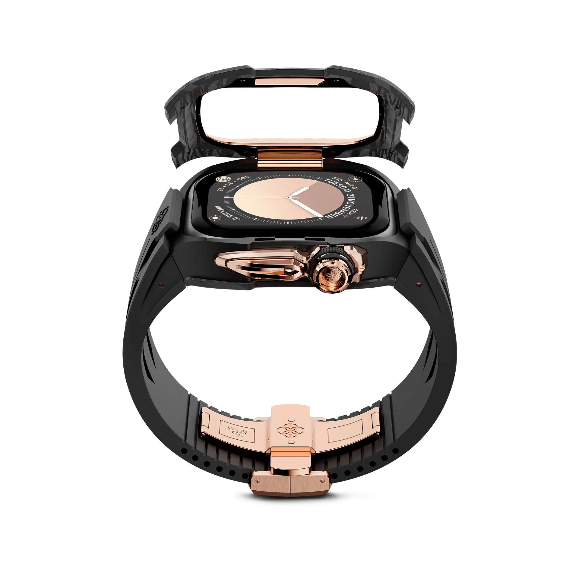 Apple Watch Case / RSCIII46 - Rose Gold Carbon