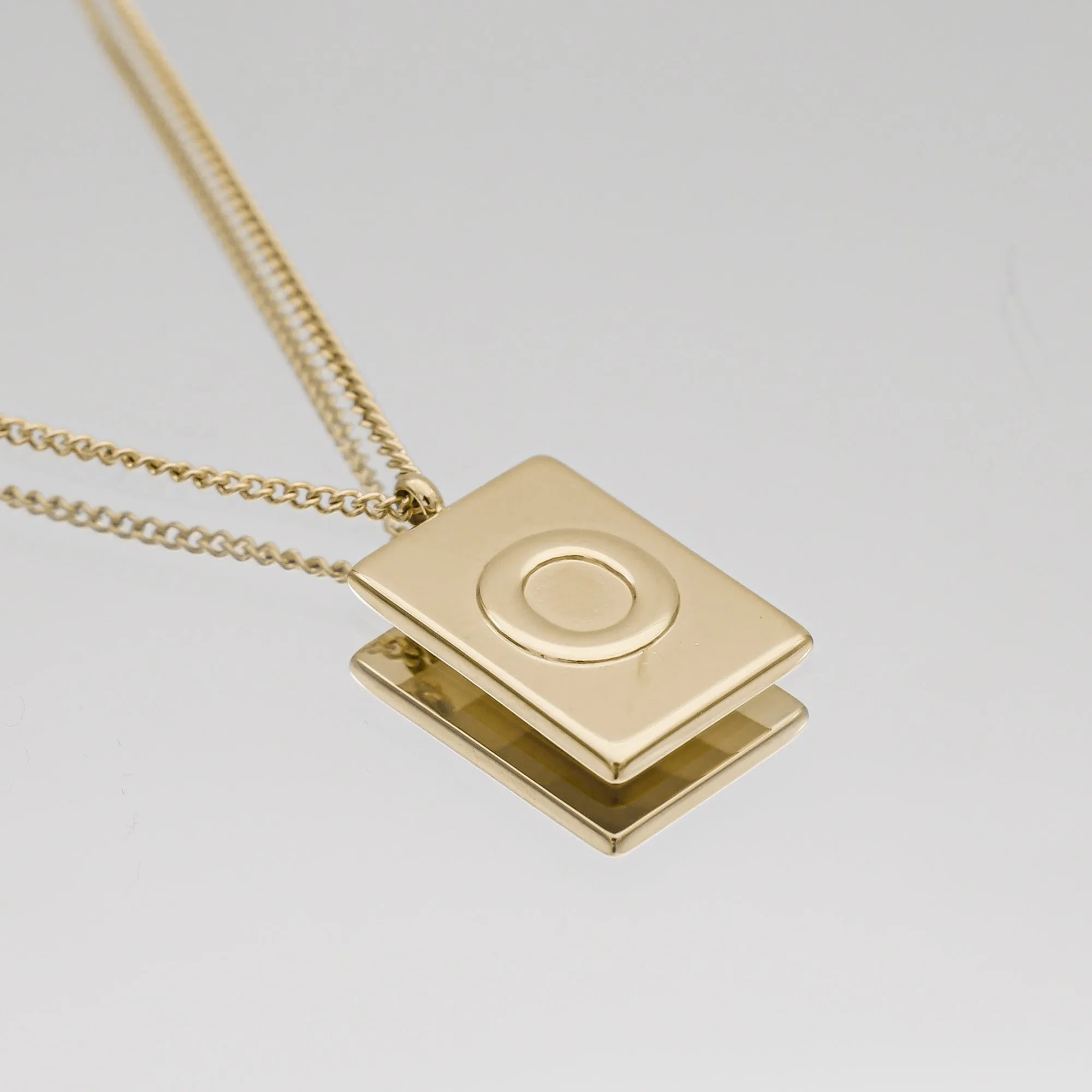 Athena Initial Tablet Necklace