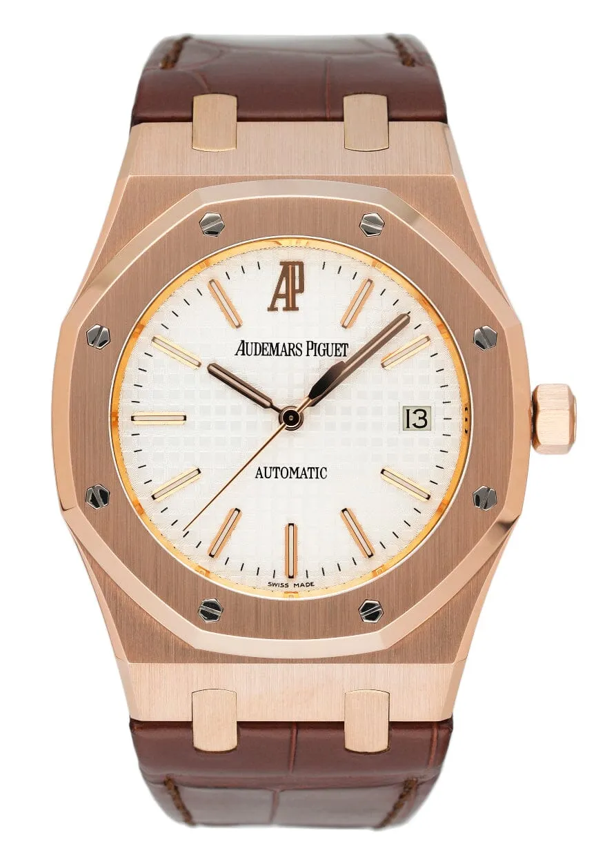 Audemars Piguet Royal Oak 15300OR White Dial Mens Watch