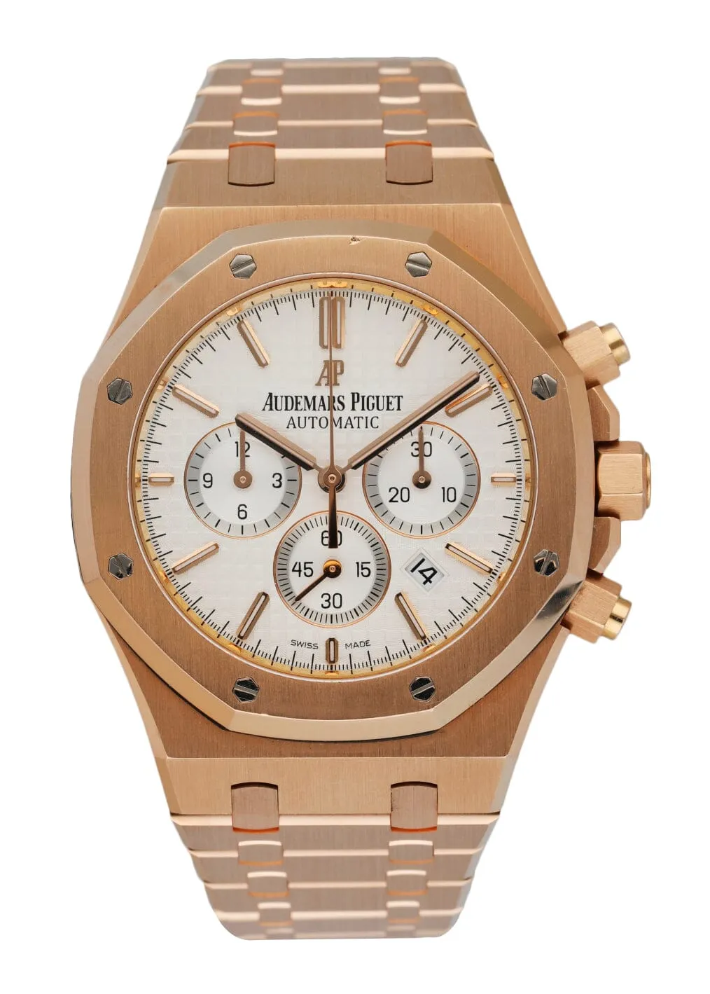 Audemars Piguet Royal Oak 26320OR 18K Rose Gold Chronograph Men's Watch