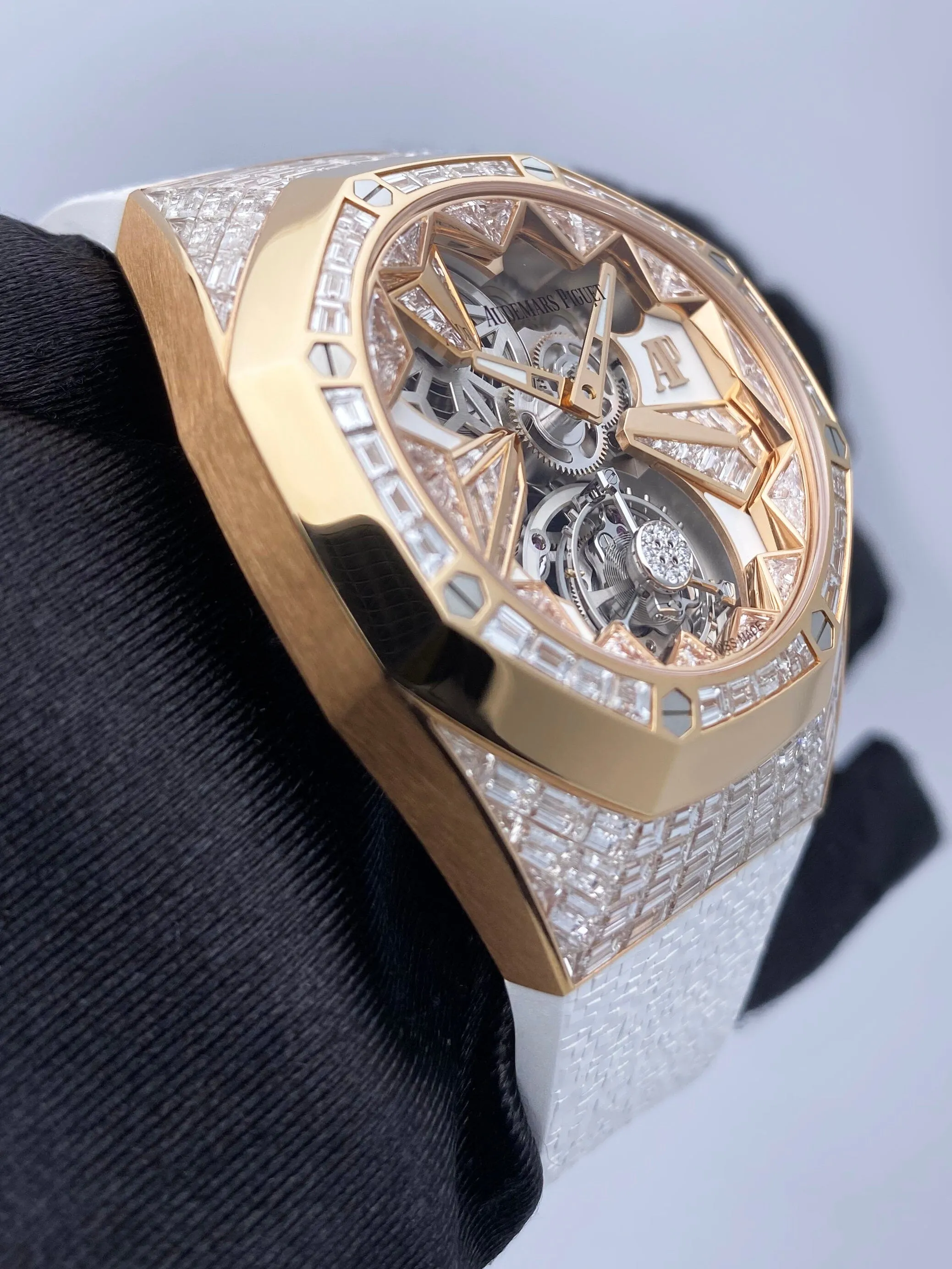 Audemars Piguet Royal Oak Concept Flying Tourbillon 26228OR Openworked Diamond Mens Watch Box Papers