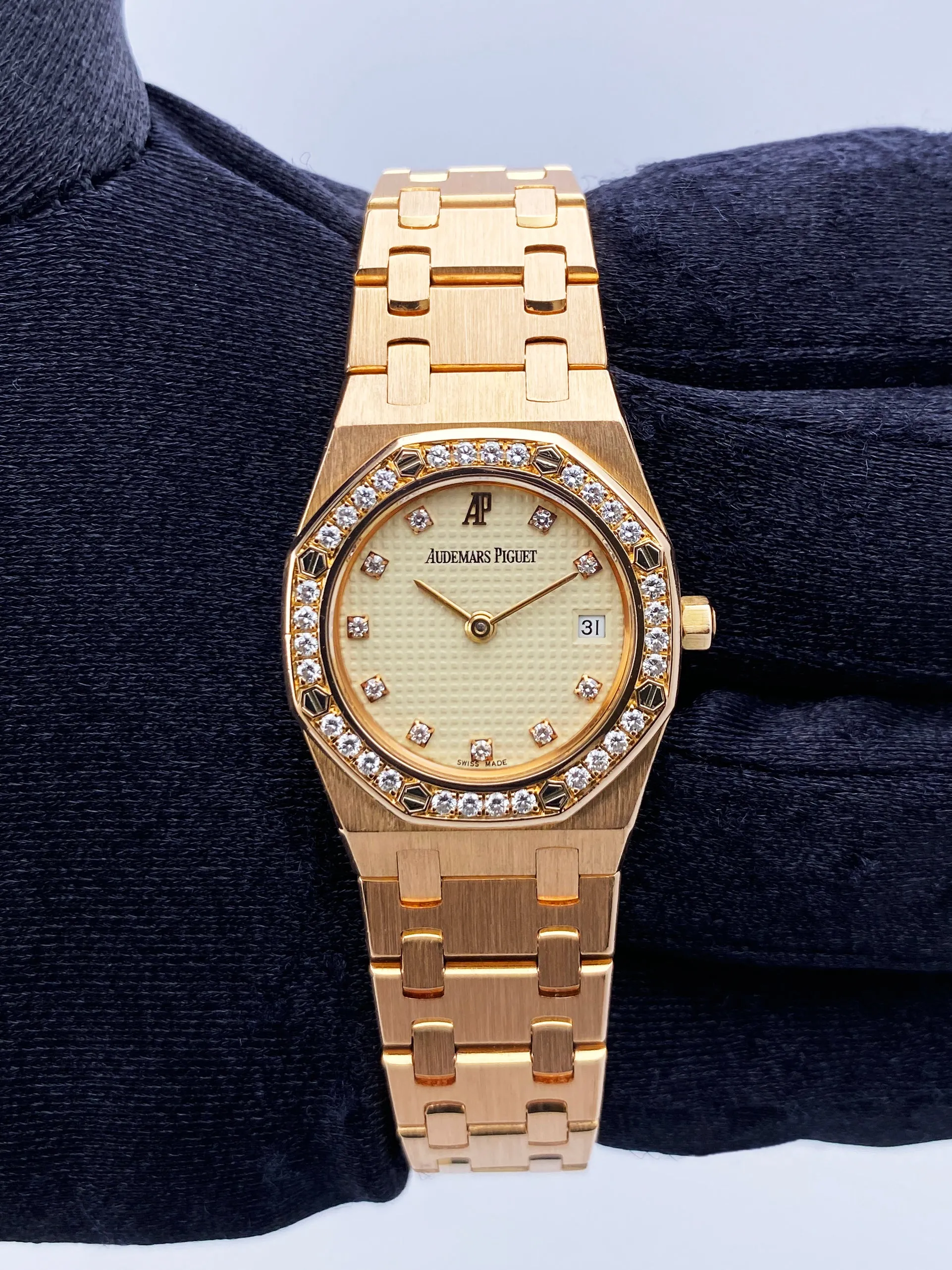 Audemars Piguet Royal Oak Diamond 18K Rose Gold Ladies Watch