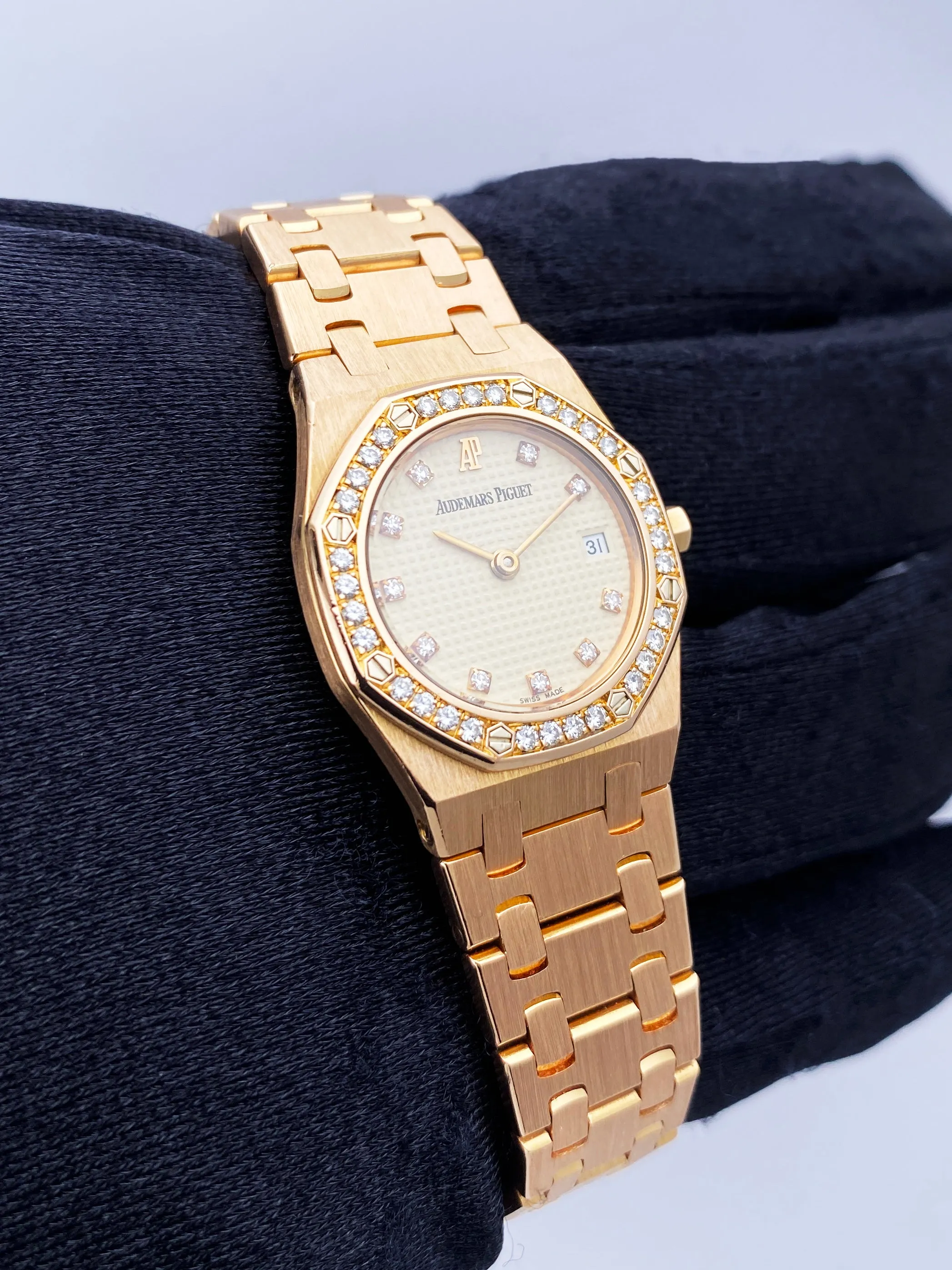 Audemars Piguet Royal Oak Diamond 18K Rose Gold Ladies Watch