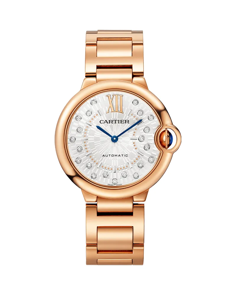 BALLON BLEU DE CARTIER, 36 MM, ROSE GOLD, DIAMONDS