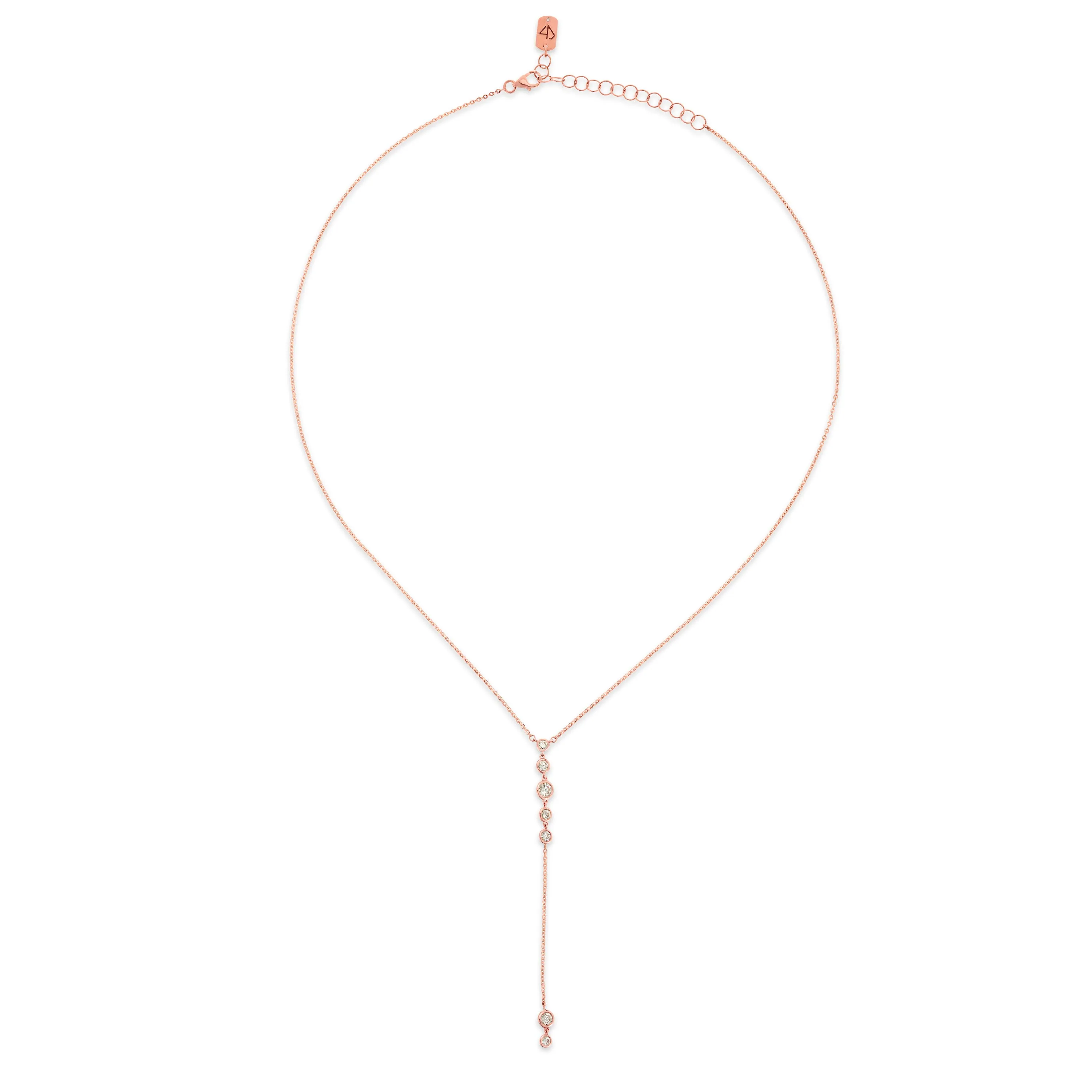 Bezel Starstruck Lariat Necklace