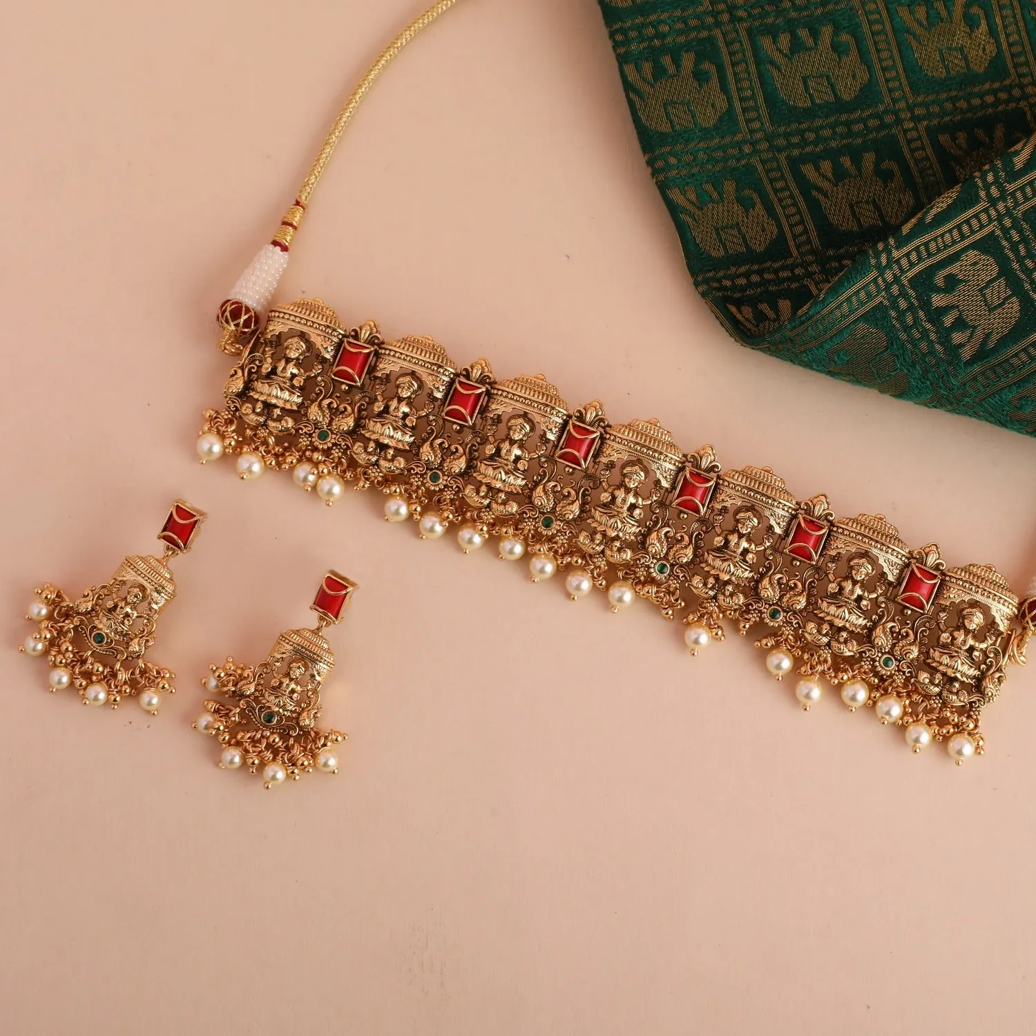 Bhavani Antique Temple Choker Set