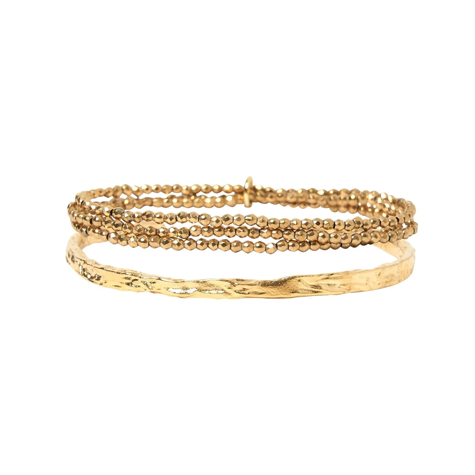 Birdie Gold Bracelet Stack