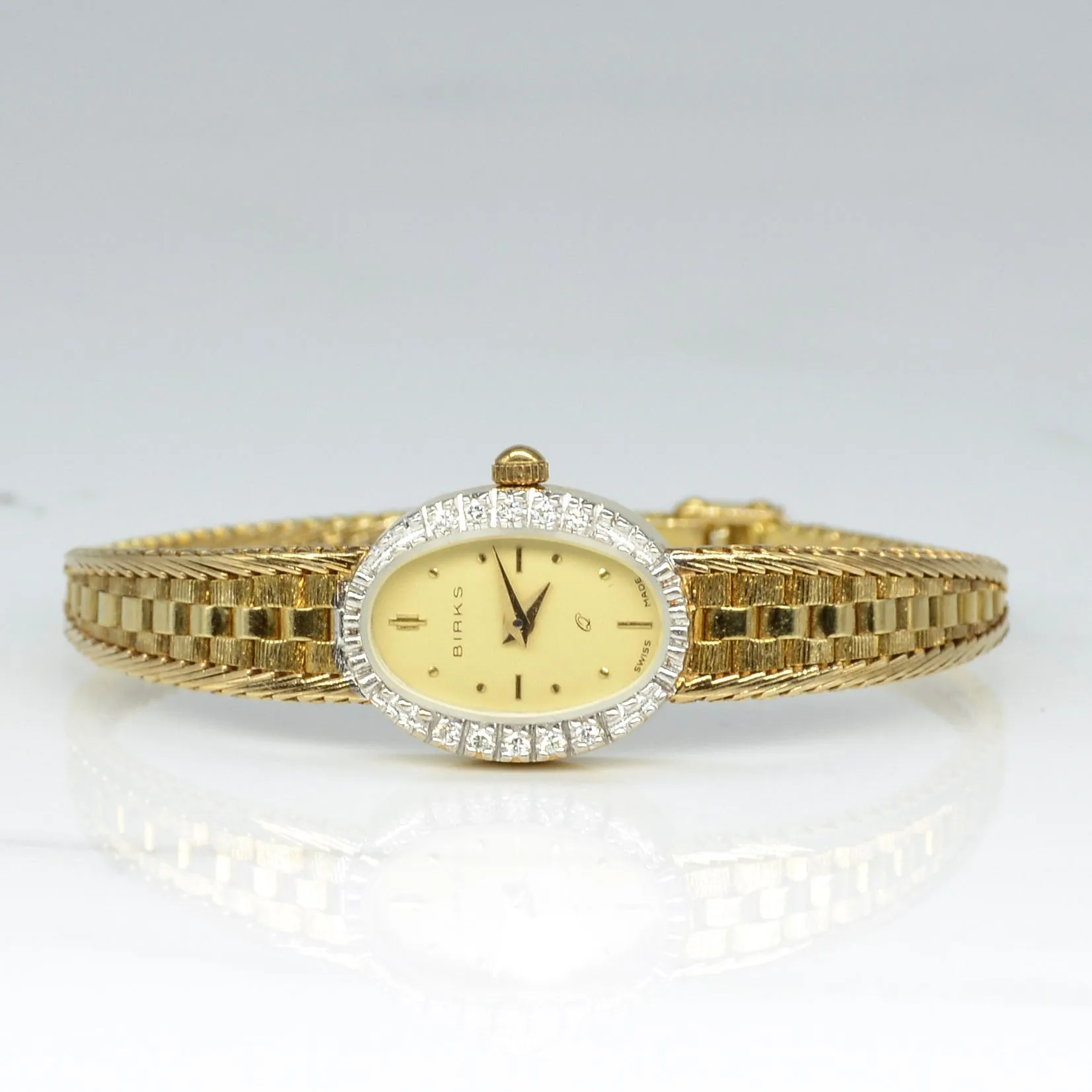 'Birks' Diamond Wristwatch | 5.5" |