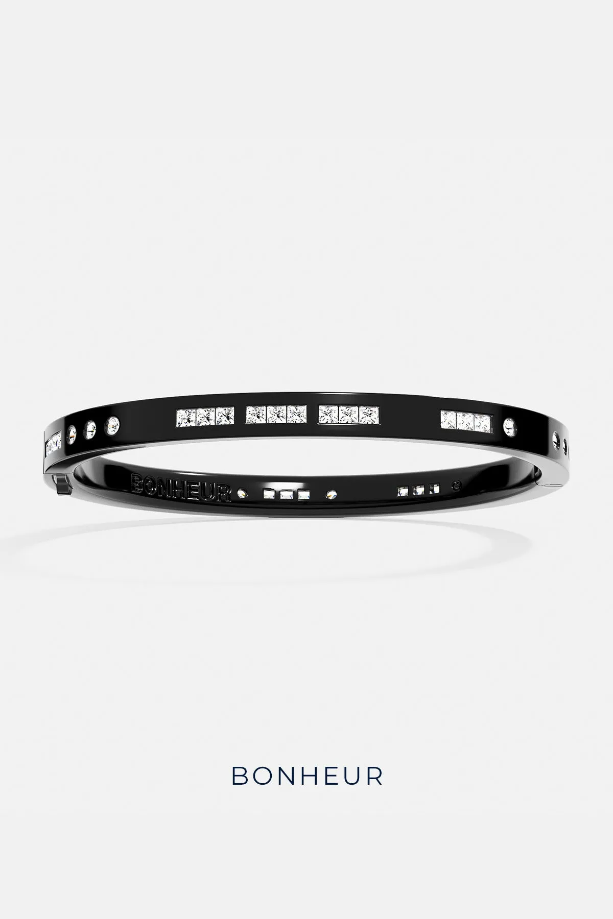 Black Bonheur Morse Code Bangle