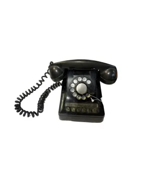 Black Rotary Telephone