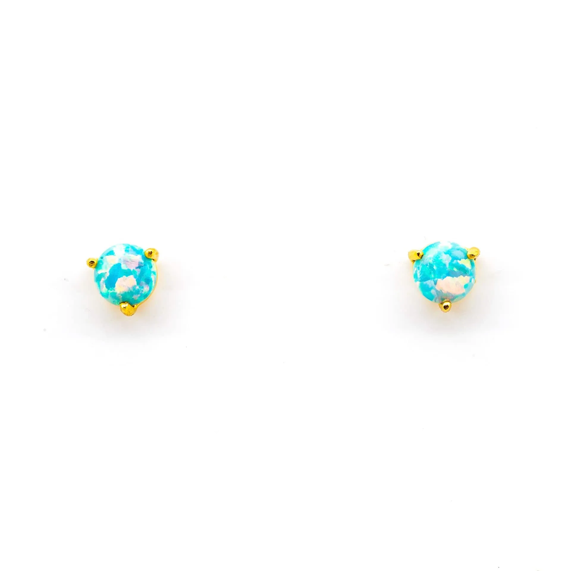 Blue Opal Stud