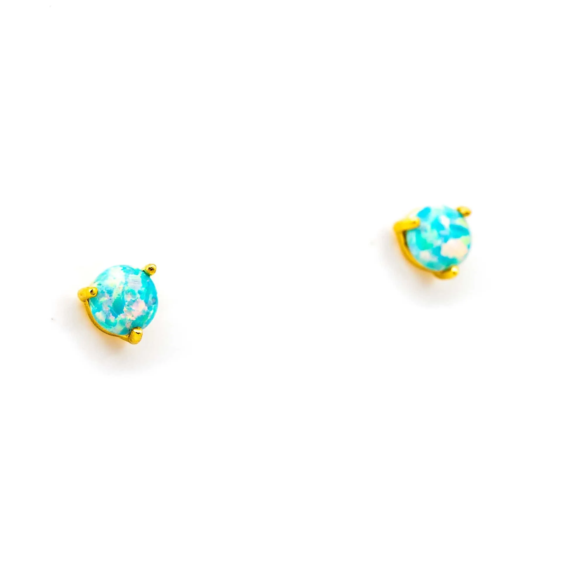 Blue Opal Stud