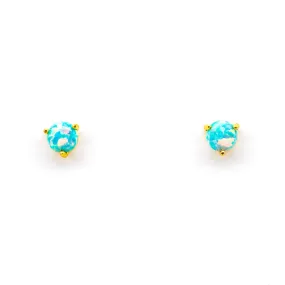 Blue Opal Stud